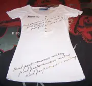 Ford Performance Racing FPR Ladies White Printed T Shirt Size 14 New