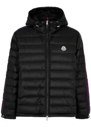 Moncler Agout Quilted Shell Jacket - Black - 4, Men's Designer Shell Jacket, Male - 4 4