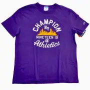 CHAMPION - Champion Athletics NY Nineteen 19 Men's T-Shirt Purple (Extra Large)
