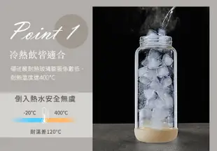 【美國康寧 Snapware 】晶透隨身手提耐熱玻璃水瓶710ml (7.8折)