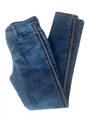 NWT Universal Thread Sz 6/28R High Rise Skinny Sculpting Jeans Med Wash Beaded