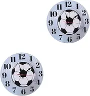 SUPVOX Pcs Silent Football Wall Clock Sport Theme Round Decorative Hanging Clock for Home