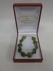 GENUINE Connemara Marble Beaded Wire Bracelet Guaranteed Irish A