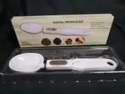 Digital Spoon Scale White Kitchen Food Weight Measuring Precise 500g/0.1g NEW