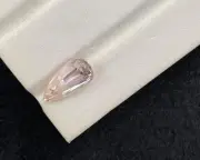 9.15 Carat Natural Cut Pear Shape Kunzite loose gemstone from Afghanistan