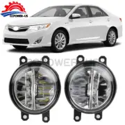 New Pair 80W LED Fog Lights For Toyota Corolla Camry Prius Sienna Tacoma Venza (for: Toyota)