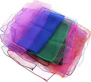[DEARMAMY] Silk Square Scarf Chiffon Chiffon Scarf Women Chiffon Scarf Dance Performance Scarves