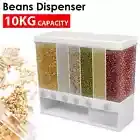 10KG Rice Cereal Multigrain Dispenser Storage Box Kitchen Food Container Auto