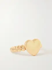 [Laura Lombardi] Laura Lombardi - + Net Sustain Dolcezza Recycled Gold-plated Silver Ring - 8 8 Gold