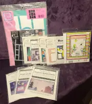 Scrapbooking Stencils & Applique Pattern Templates Original Packaging Set of 11