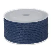 Nylon Beading Thread Cord 3mm Braided Nylon String 10M/33 Feet, Dark Blue