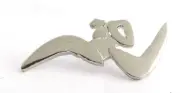 SILVER LOGO MAN CARRYING TORCH SYDNEY OLYMPIC GAMES 2000 PIN BADGE COLLECT #243