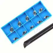 107.5° S16Q-SDQCR11 16mm CNC Lathe Internal Turning Tool Holder+10Pcs DCGT11T304