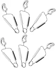 GRIRIW Tong Set Stainless Steel Food Clamp Eating Clip Salad Tong Buffet Clip Metal Kitchen Utensil