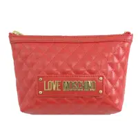 在飛比找momo購物網優惠-【MOSCHINO】LOVE MOSCHINO 菱格紋化妝包