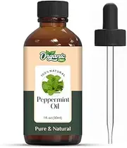Organic Zing Peppermint (Mentha piperita) Essential Oil Pure & Natural for Skin, Face, Massage, Aromatherapy, Diffuser - 30ml/1.01fl oz