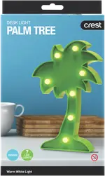 Crest Novelty Desktop Palm Tree Light