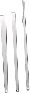 minkissy Nail Grooming Kit Tool Set 3pcs Stainless Steel Foot Scraper Nail Knife
