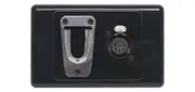 Redback 5 Pin XLR Black Wallplate With Microphone Clip