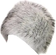 [keusyoi] Russian Hat for Women Faux Fur Hat Winter Female Outdoor Warm Beanie Fluffy Hat Snow Cap Ushanka Hat