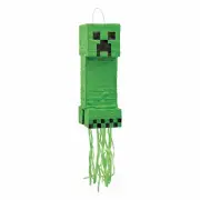 Minecraft Creeper Pull-String Pinata, Party Supplies, 1 Piece