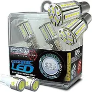 DELTA Direct D-1382 360SMD Ceramic LED, 12/24 V, S25 Socket, Double Bulb, White (D945+D950)