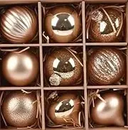 Christmas Ornaments Set, 9pcs 8cm Glass Christmas Balls Ornaments for Christmas Tree Decorations Shatterproof Hanging Baubles Decoration for Xmas Thanksgiving Holiday Party Home Decor