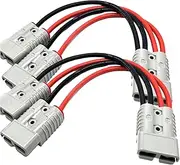 2pcs Anderson Plug Connector 300mm Double Y Extension Adapter 6mm Automotive Cable 50 Amp