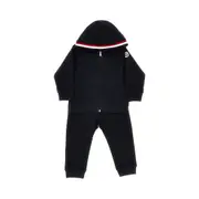 [MONCLER] MONCLER Two-piece jersey set with tricolour hem Kids 18-24 18-24 Blue