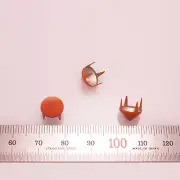 100pcs Cone studs Diameter 3/8"(9mm) DIY Rock stuffs orange converse reform