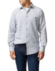[Rodd & Gunn] Airtex Long Sleeve Sports Fit Shirt in Ink