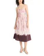 Luxely Printed A-Line Dress