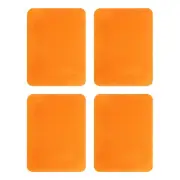 4Pcs Iron-on Patches Mending Fabric Repair Patch for Cloth, 5x4 Inch Orange
