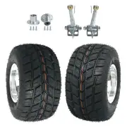 2pc 10x4.50-5 Go Kart Front Rain Wheel Rim Tyre 5" Hub Drift Trike Racing Cart