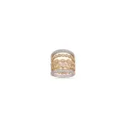 STERLING SILVER Cubic Zirconia Set Of 5 Staking Ring Size 10