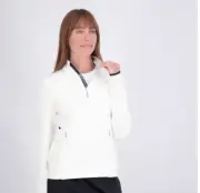 New Ladies Zero Restrictions SOFIA Pullover White Thumb Holes at Cuff Pick size