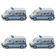 4x Siku 0804 Police Van Mercedes-Benz Sprinter Diecast 82mm Vehicle Kids Toy 3y+