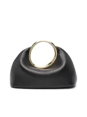 Jacquemus Smooth Grain Clutch With Circular Handle