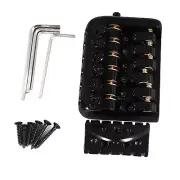 Headless Guitar Bridge Tailpiece Fixed 6 String Electric Guitars Roller Saddl US