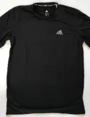 50% Half Of Adidas Men's Climalite Performance Shirt Black Navy Blue Heather S