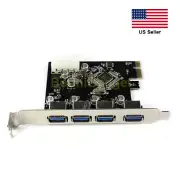 4-Port USB 3.0 to PCI-E Card Express Expansion Card