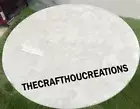 White Quartz Agate Coffee Round Table Top, Back Lit Quartz Slab Top, Decor