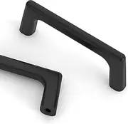 [Asidrama] 10 Pack 3 Inch(76mm) Matte Black Cabinet Pulls Cabinet Handles Cupboard Handles Kitchen Cabinet Hardware for Cupboard Drawer Pulls