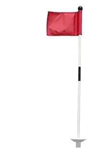 Flag Stick for Putting Green Durable Golf Flagstick Golf Flagstick Kit Golf Flagstick with Cup Golf Flagstick for Green Practice Golf Flagstick Portable Putting Flagstick Backyard Golf Flagstick