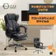 E-home Salton索爾頓尊爵PU高背扶手電腦椅-黑色