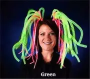 LED Light Up Head Dress Costume Fun Halloween Dress Up Light Show Dreads