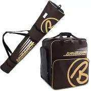Ski Bag Combo w. Boot Bag for Ski Poles Boots and Helmet Brown Sand NEW Limited