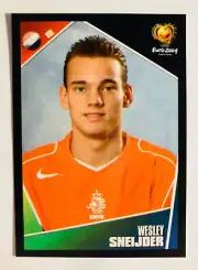 2004 Panini UEFA EURO Portugal # 328 Wesley Sneijder Netherlands rookie sticker