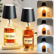 Wireless Bottle Lamp Portable 5200mAh Operated Wireless Bottle Lamp Shade 3 C...