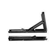2Pack 13.78"x6.89"(LxH) Folding Shelf Brackets Carbon Steel L Bracket Black